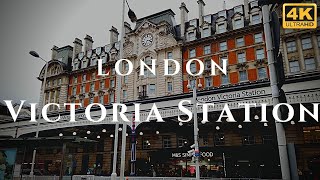 London Victoria Station Walk Through England 4K [upl. by Lieno359]