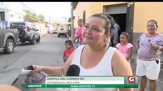 DESFILE DEL CORREO EN ESTANZUELAS USULUTÁN [upl. by Gabrila]