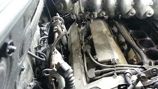 Rear spark plug replacement  2004 Hyundai Santa Fe 35L [upl. by Libyc]