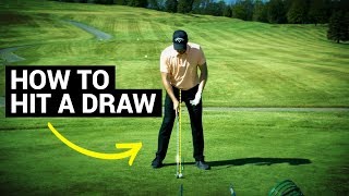 How To Hit A Draw In Golf Easy Drill [upl. by Alleahcim]