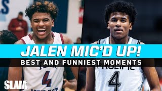 Jalen Greens Micd Up Highlights‼️ The Best and Funniest Moments 🔥🎤 [upl. by Brahear421]