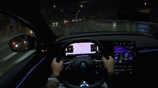 Renault Megane ETech  POV Night Drive EV60 220 HP [upl. by Gruchot]