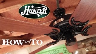 How To Install A Ceiling Fan  Hunter Original [upl. by Shermy182]