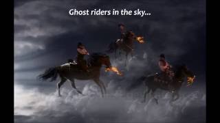 The Outlaws  Ghost Riders In The Sky Lyrics [upl. by Ilek]