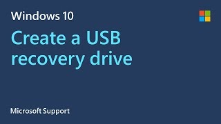 How to make a USB recovery drive in Windows 10  Microsoft [upl. by Balcke]