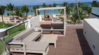 Excellence Club Beachfront Honeymoon TwoStory Rooftop Terrace Suite with Plunge Pool January 2021 [upl. by Htbazile]