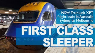 FIRST CLASS SLEEPER  Night train from Sydney to Melbourne [upl. by Akcinahs]