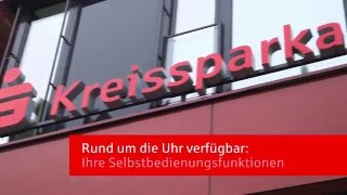 Selbstbedienungsfunktionen bei der Kreissparkasse [upl. by Acinot]