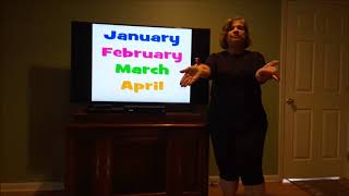 Macarena Months of the Year with Mrs Gonto 4192020 [upl. by Anehsat183]