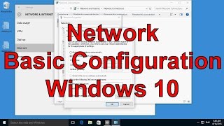 Network basic configuration Windows 10 [upl. by Ellehsat]