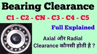 Bearing Clearance  C3  Radial Axial Clearance [upl. by Ahsiatal]