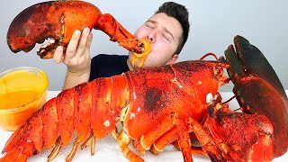 Cheesy Giant 15 Pound Whole Lobster • MUKBANG [upl. by Jarrod]