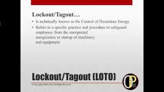 Lockout Tagout LOTO Free Awareness Level Tutorial [upl. by Toft]