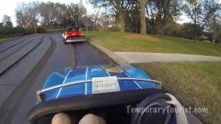 Tomorrowland Speedway HD POV at Magic Kingdom Walt Disney World [upl. by Atnoled]