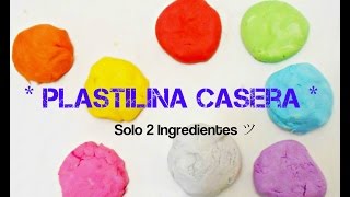 PLASTILINA CASERA 2 INGREDIENTES  PLAY DOH [upl. by Anitsugua]