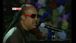 Stevie Wonder Performs At Michael Jackson Memorial Concert [upl. by Hamimej]