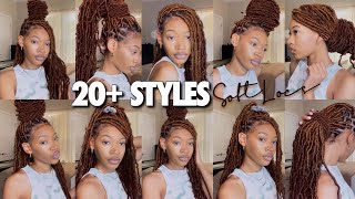 UPDATED HOW TO STYLE SOFT LOCS IN 20 WAYS EASY [upl. by Kingsbury]