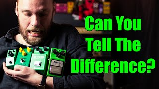 Ibanez Tube Screamer Shootout TS808 vs TS9 vs TS Mini Plus a Clone [upl. by Malina]