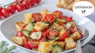 Toskanischer Brotsalat  Panzanella  Der perfekte Sommer Salat [upl. by Knorring]