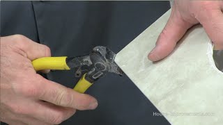 How To Use Tile Nippers [upl. by Yboj]