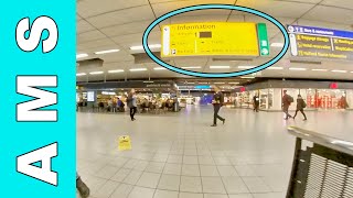 Amsterdam Schiphol AMS International to Schengen Transit amp Arrival [upl. by Aicilec]