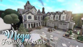 Mega Family Manor 113K  Exterior  Welcome to Bloxburg  Speedbuild [upl. by Nor]