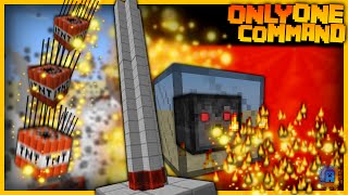 Minecraft Cannon and Flamethrower in only one command 18 [upl. by Elayne167]