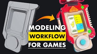 3D Modeling Workflow for Games  Explained [upl. by Virnelli]