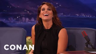 Amy Landecker’s Nightmare Golden Globes RunIn With Don Cheadle  CONAN on TBS [upl. by Vilhelmina]