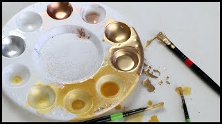 Edible Gold Paint amp Edible Silver Paint  How to Make [upl. by Nanaj]