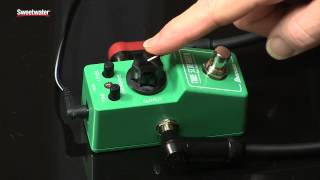 Ibanez Tube Screamer Mini Overdrive Pedal Review by Sweetwater Sound [upl. by Ricarda]