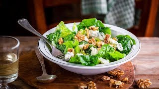 Römersalat mit Gorgonzola und Walnüssen – schneller italienischer Salat [upl. by Prakash]