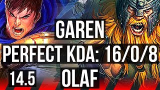 GAREN vs OLAF TOP  1608 Legendary  BR Grandmaster  145 [upl. by Merralee]