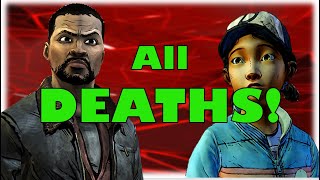 The Walking Dead ALL Character Deaths  Telltales The Walking Dead Season 1 [upl. by Aeniah]