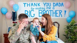 Toddler Surprises Daddy with Pregnancy Announcement Shocked [upl. by Broek]