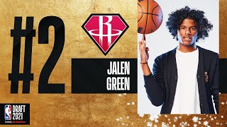 Jalen Green Goes 2 In The 2021 NBADraft [upl. by Inele]