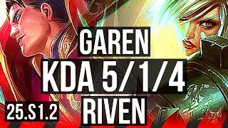 GAREN vs RIVEN TOP  514  NA Master  25S12 [upl. by Oiciruam]