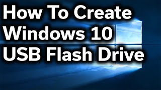 HowTo Guide  Create Windows 10 USB Install Drive [upl. by Pearman]