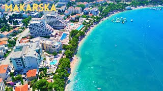 Makarska Croatia 4K  Makarska Riviera Walking Tour 2024 [upl. by Bettye]