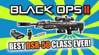 Black Ops 2 BEST SNIPER CLASS SETUP  DSR50 BO2 Multiplayer Gameplay [upl. by Hplodur42]