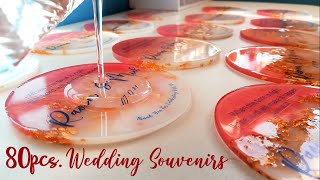 80pcs Resin Wedding Souvenirs  RESIN CRAFTS 101  Small Business Ideas  Tiktok Small Business [upl. by Atilek]