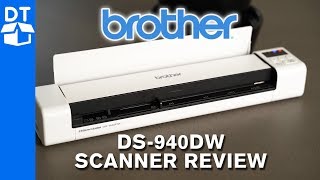 Brother DS940DW Portable Scanner Review  How To Use [upl. by Aneerak578]