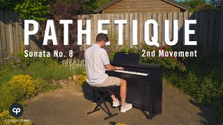 Beethoven  PATHETIQUE Sonata 2nd Movement  Piano Garden Performance [upl. by Asilam]