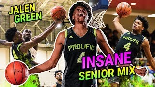 Jalen Green Senior Year MIXTAPE 1 Player In The Country Has CRAZIEST BOUNCE EVER 😱 [upl. by Ev]