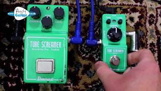 Tube Screamer VS Mini Tube Screamer Ibanez TS808 Review amp Demo [upl. by Nahgaem383]