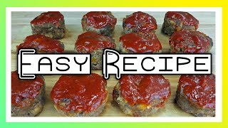 Mini Meatloaf Recipe [upl. by Anol785]