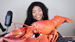 GIANT 15LB LOBSTER MUKBANG WITH BLOVE SAUCE [upl. by Enyal171]