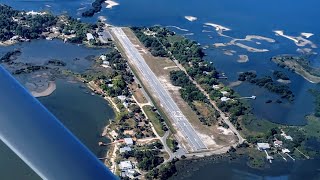 SHORT Island Runway  Cessna 150 [upl. by Ahsinnor]