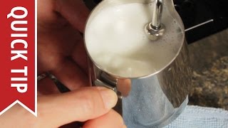 How to AutoFroth Milk for Lattes [upl. by Aiyot]