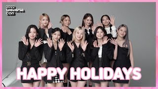 Weverse Con Happy Holidays Message from fromis9 [upl. by Jacynth]